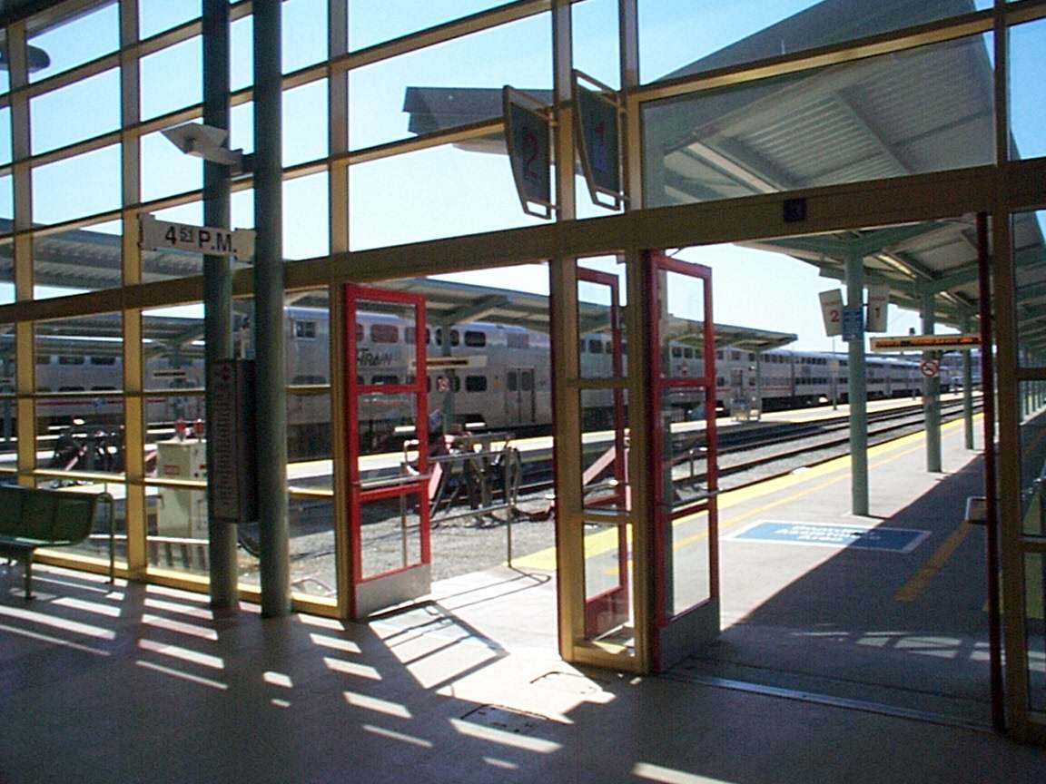 Double-deck trains.