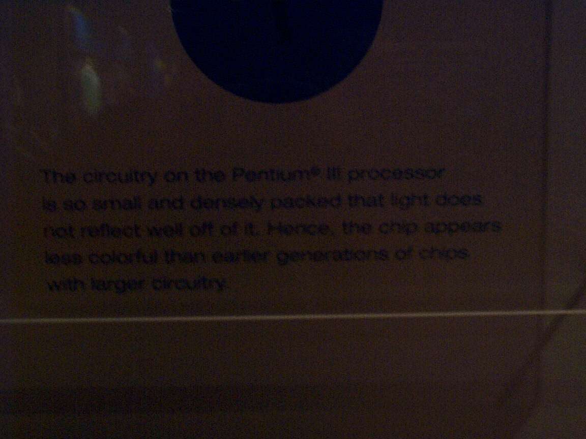 Why older processors look better.