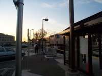 Train from San Francisco entering the station.